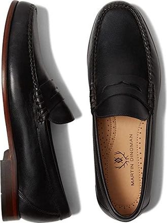 Martin Dingman Maxwell Penny Mens Shoes Black : 10.5 M, Leather