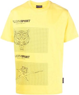 Plein Sport T-shirt con stampa - Giallo