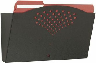 Safco Single Steel Wall Pocket, Black, 1 Pocket