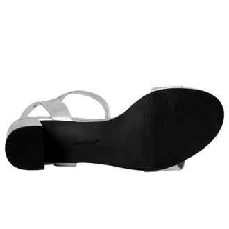 David Tate Ageless Heeled Sandals Silver Matte NWS25-628 Womens