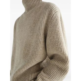 Christophe Lemaire Ribbed Knit Sweater - Beige