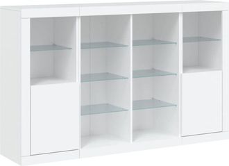 vidaXL Vidaxl - Sideboards with led Lights 3 pcs White Engineered Wood