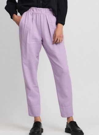 Raquel Allegra Easy Pants In Lavender
