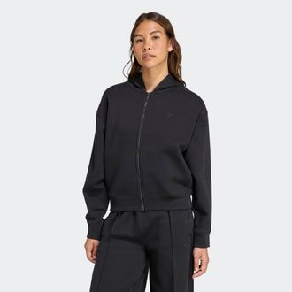 adidas Sweatjacke ADIDAS ORIGINALS SPACER 3S FZ, Damen, Gr. XS, schwarz, Obermaterial: 53% Baumwolle, 47% Polyester, angesetztes B&uuml;ndchen, Sweatjacken Sweatj