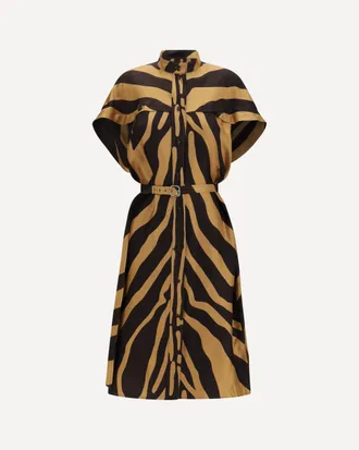Ferragamo Twill Shirt Dress Female 42