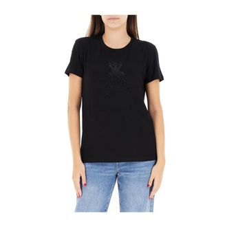 Patrizia Pepe Patrizia Pepe, T-Shirts, female, Black, Size: XS Elegant Black T-shirt with Crew Neck
