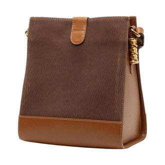 Loewe Pre-owned Leren Schoudertas - Dames - Pre-owned - Bruin - Maat: ONE Size Leer