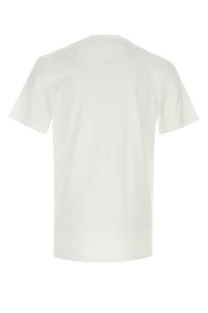 Moschino Mens White Cotton T-Shirt Fantasiabianco Exterior Exterior: T-shirts And Polos