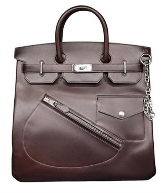 Herm&egrave;s Herm&egrave;s Haut &Agrave; Courroies 40 Rock Evercolour Marron Eb&egrave;ne Palladium Hardware