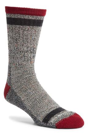 Smartwool Everyday Larimer Wool Blend Crew Socks in Tibetan Red at Nordstrom, Size Small