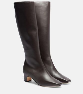 Manolo Blahnik Ofara leather knee-high boots