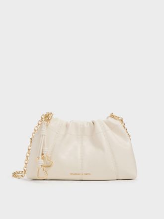 Charles & Keith Ciara Ruched Crossbody Bag
