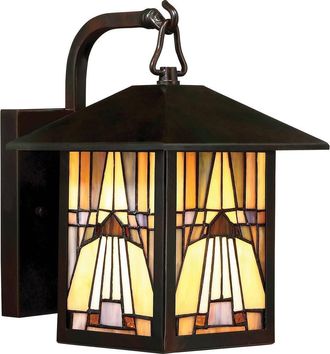 Netlighting Inglenook Outdoor 1 Light Small Wall Lantern Bronze Finish E27
