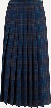 Burberry Pleated check wool-blend Skirt Female 8
