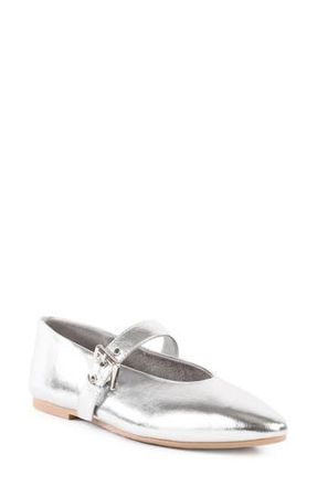 Seychelles Dream Team Mary Jane Flat in Silver at Nordstrom Rack, Size 7.5