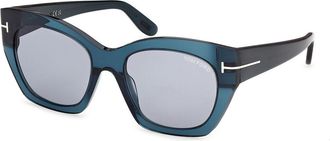 Tom Ford FT1422 JONI-02 87A Womens Sunglasses Blue Size 54