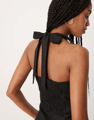 Mango Maglietta velluto glitter asimmetrica marrone Donna XS