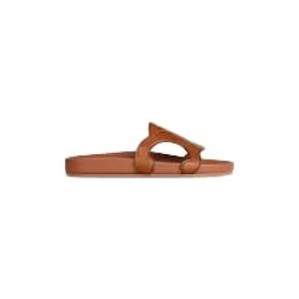 Celine Triomphe Slide - female - CELINE - Sliders - Brown - 5 UK - Shoes