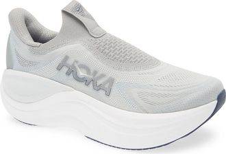 Hoka One One Skyward Laceless Recovery Sneaker in Stardust /Stellar Grey at Nordstrom, Size 11.5