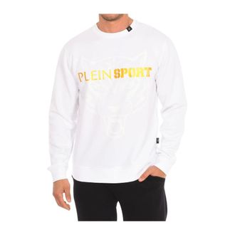 Plein Sport Heren, Sweatshirts & Hoodies, Wit, Maat: M Katoen