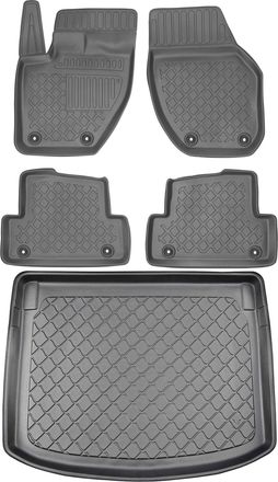 OEM Juego De Alfombrillas Para Coche Y Maletero Para Volvo V40 Ii / V40 Cross Country Hatchback / Suv (desde Julio De 2012 Hasta 2019)