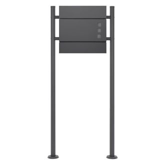 ECD Germany Buz&oacute;n, antracita, de acero