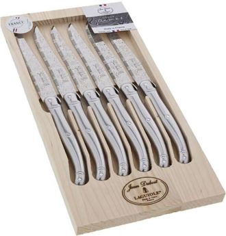 Jean Dubost Juego De 6 Cuchillos Para Carne Laguiole De Acero Inoxidable - L0060014d32175 - Jean Dubost