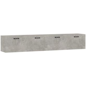 vidaXL Armarios Pared 2 Uds Contrachapada Gris Hormig&oacute;n 100x36,5x35 Cm Vidaxl