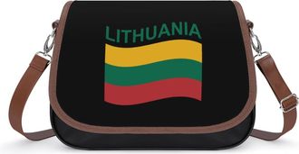 Generic Flag of Lithuania Fashion Womens Crossbody Bags Novelty Handbag Shoulder Bag Purse