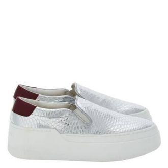 Ferragamo Demetra Embossed Platform Sneakers, Size 7