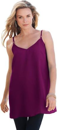 Roaman's V Neck Cami in Dark Berry at Nordstrom, Size 20