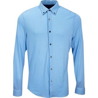 Lords of Harlech Shawn Merino Shirt in Blue at Nordstrom, Size Xx-Large