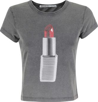 Alexander Wang Baby Tee - Dames - T-shirts - Zwart - XS - Tops