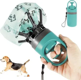 OEM Recogedor De Excrementos Para Perros, 7 X 7 X 19 Cm, Recogedor Port&aacute;til, Limpieza Higi&eacute;nica, Dise&ntilde;o Compacto Para Llevar, Azul