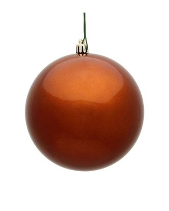 Vickerman Indoor/Outdoor 12In Copper Candy Ball Ornament