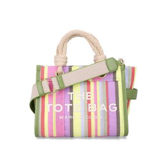 Marc Jacobs The Tote Bag Small Striped Purple Muti Pvc Shoulder
