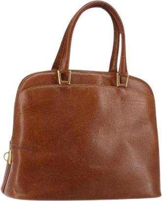 Ferragamo Pre-owned Handtas - Dames - Vintage Handtas - Bruin - ONE Size - Leer - Vintage