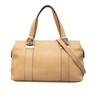 Gucci Pre-owned Gucci Calfskin Bamboo Bar Satchel Ladies 4QVNAMUN84B2LWHH