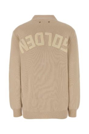 Golden Goose Ribbed Cotton-Blend Cardigan - Beige