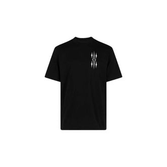 Amiri Argyle T-shirt - Heren - T-shirts - Zwart - S - Katoen - Tops