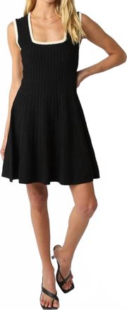Olivaceous Audrey Mini Dress In Black