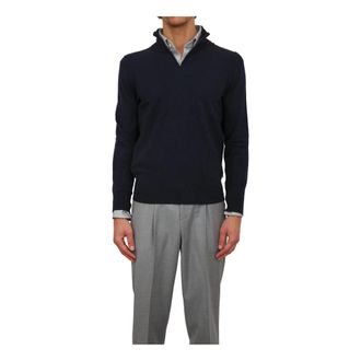 HUGO BOSS Heren, Truien, Blauw, Maat: 3XL Wol