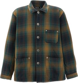 B.D. Baggies Brown Check Cotton Utility Jacket