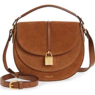 DeMellier Siena Leather Saddle Crossbody Bag in Deep Tan at Nordstrom