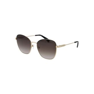 Longchamp Accessoires, Dames, Geel, ONE Size, Metal Frame Zonnebrillen