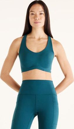 New Balance Donna NB RC Bra in Verde, Maglia di Poliestere, Taglia 2XL