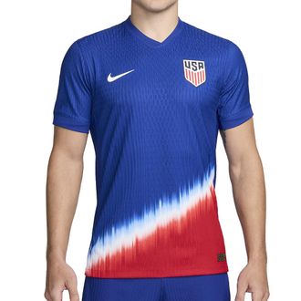 Nike USMNT 24 Match Away Authentic Soccer Jersey Blue Red FJ4264-417