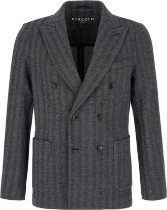 Circolo 1901 Cn 5060 001T Blazer - Heren - Blazers - Blauw - XL - Jassen