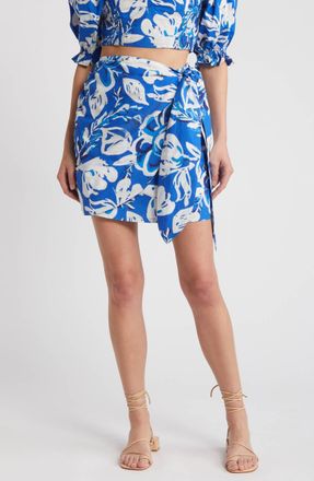 Cleobella Serenity Mini Skirt In Azure