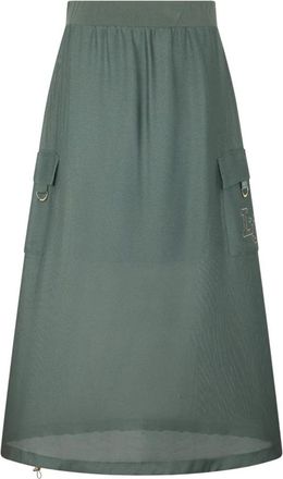 Liu Jo Gonna lunga in mesh - Dames - Maxi Rokken - Groen - 2XS - Rokken